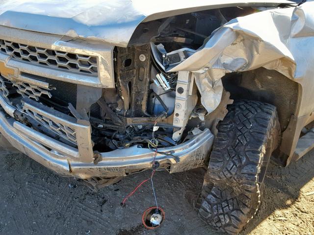 1GCVKREH7FZ213714 - 2015 CHEVROLET SILVERADO SILVER photo 9