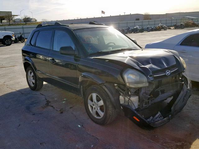 KM8JM12B85U076736 - 2005 HYUNDAI TUCSON GL BLACK photo 1