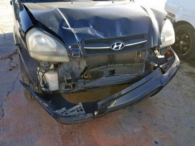 KM8JM12B85U076736 - 2005 HYUNDAI TUCSON GL BLACK photo 9