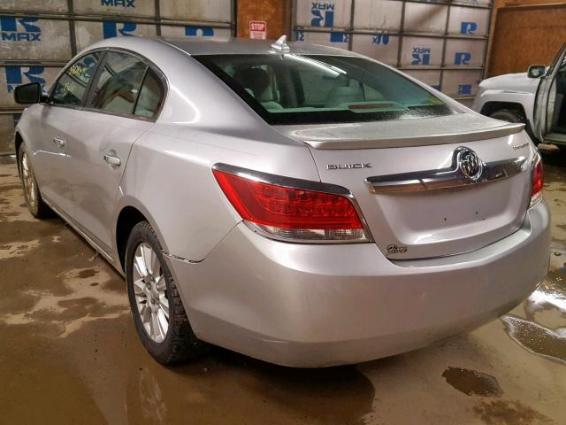 1G4GA5EC5AF259167 - 2010 BUICK LACROSSE C SILVER photo 3