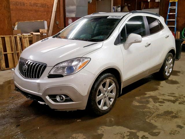 KL4CJHSB3FB267647 - 2015 BUICK ENCORE PRE WHITE photo 2