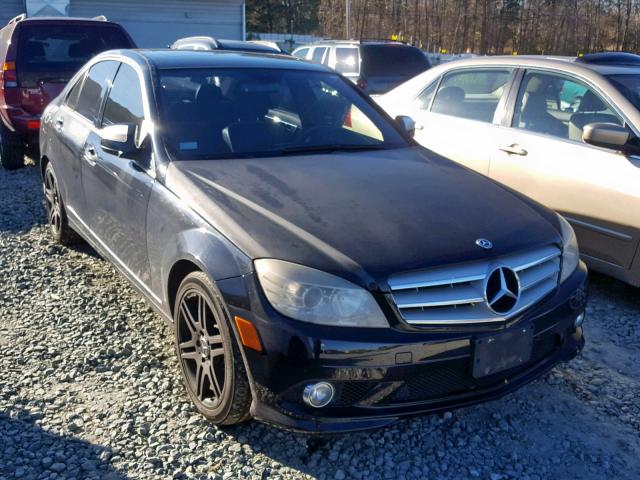 WDDGF56X78F010392 - 2008 MERCEDES-BENZ C 350 BLACK photo 1