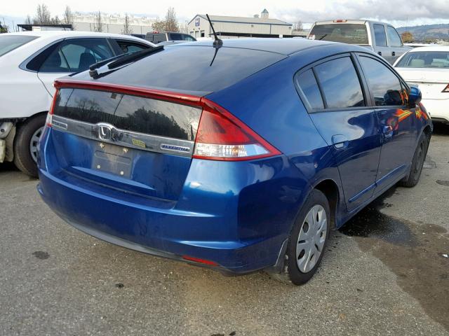 JHMZE2H34CS002778 - 2012 HONDA INSIGHT BLUE photo 4