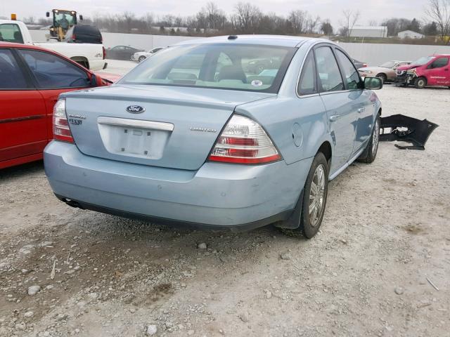 1FAHP25W59G122323 - 2009 FORD TAURUS LIM BLUE photo 4