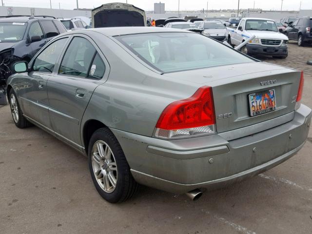 YV1RH592472612616 - 2007 VOLVO S60 2.5T GREEN photo 3