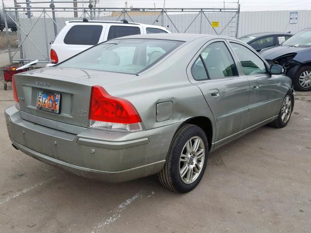 YV1RH592472612616 - 2007 VOLVO S60 2.5T GREEN photo 4