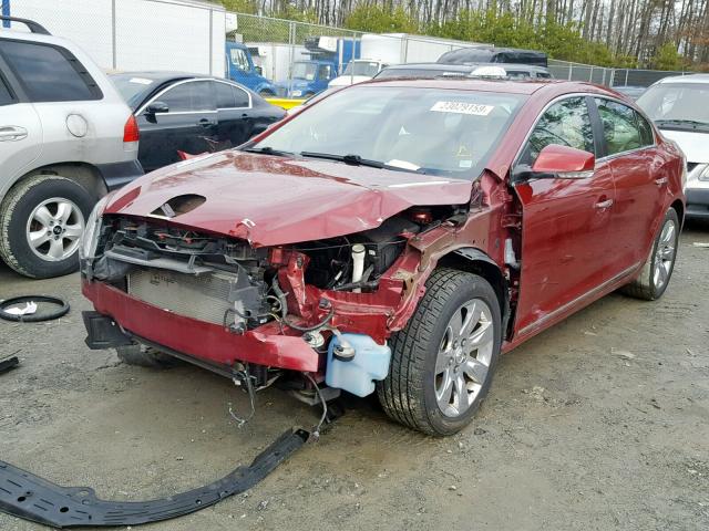 1G4GC5EGXAF143346 - 2010 BUICK LACROSSE C RED photo 2