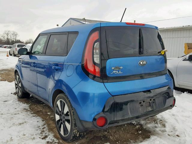 KNDJP3A59G7302691 - 2016 KIA SOUL + BLUE photo 3