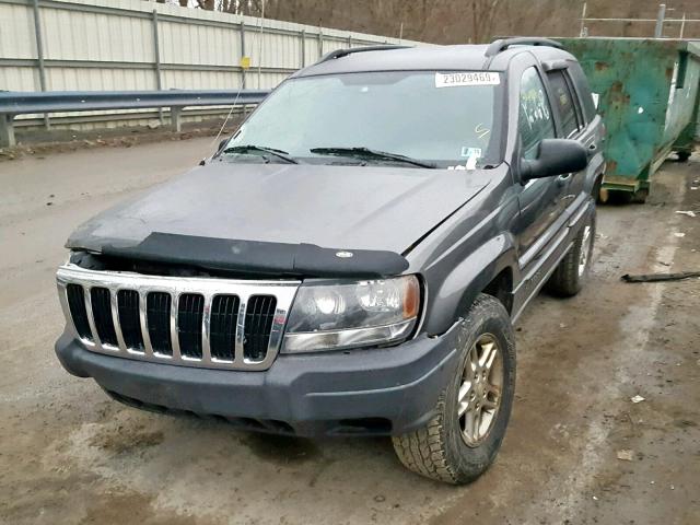 1J4GW48S73C596716 - 2003 JEEP GRAND CHER GRAY photo 2