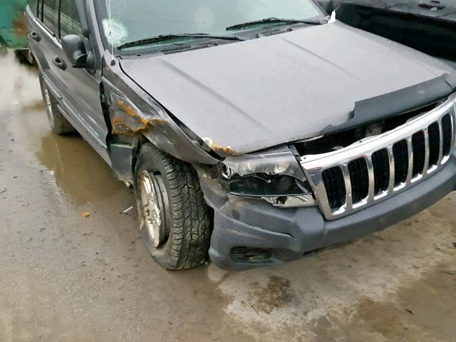 1J4GW48S73C596716 - 2003 JEEP GRAND CHER GRAY photo 9