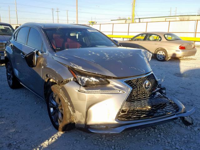 JTJBARBZ8F2000473 - 2015 LEXUS NX 200T GRAY photo 1