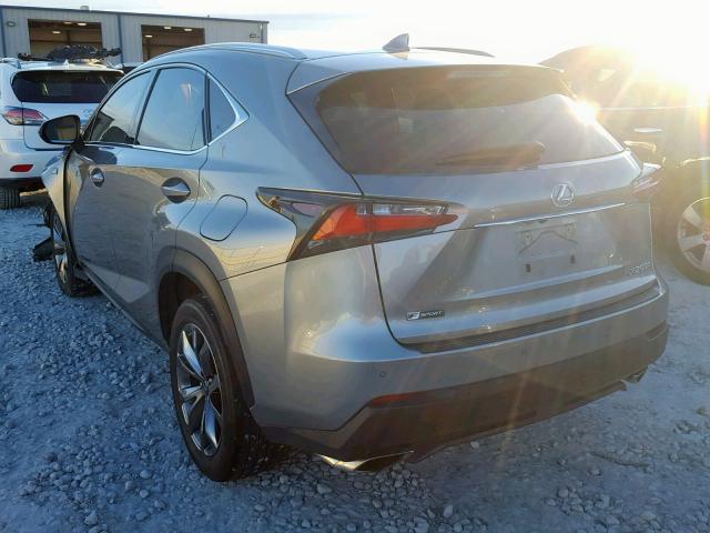 JTJBARBZ8F2000473 - 2015 LEXUS NX 200T GRAY photo 3