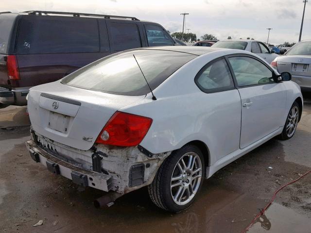 JTKDE177870147973 - 2007 TOYOTA SCION TC თეთრი ფოტო 4