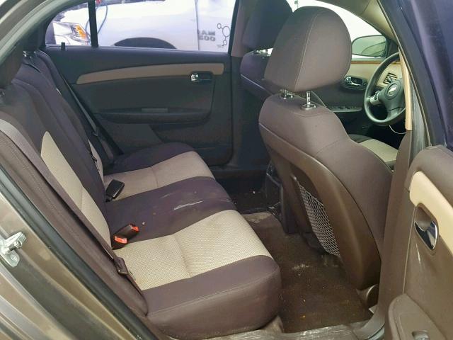 1G1ZC5E08A4124962 - 2010 CHEVROLET MALIBU 1LT GRAY photo 6