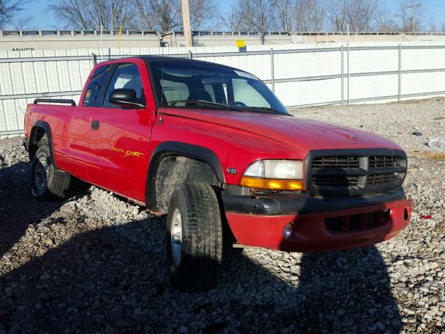 1B7GG23Y7VS187224 - 1997 DODGE DAKOTA RED photo 1