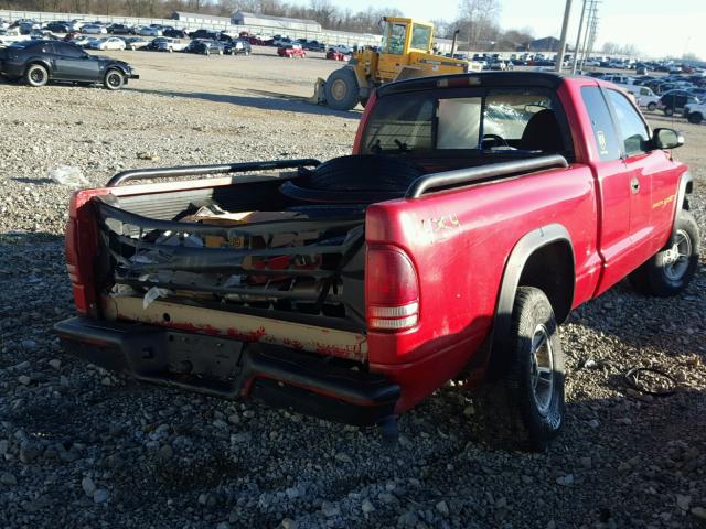 1B7GG23Y7VS187224 - 1997 DODGE DAKOTA RED photo 4