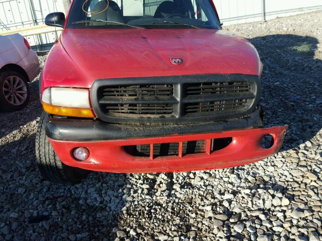 1B7GG23Y7VS187224 - 1997 DODGE DAKOTA RED photo 7