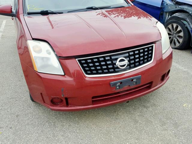 3N1AB61E68L733151 - 2008 NISSAN SENTRA 2.0 RED photo 9