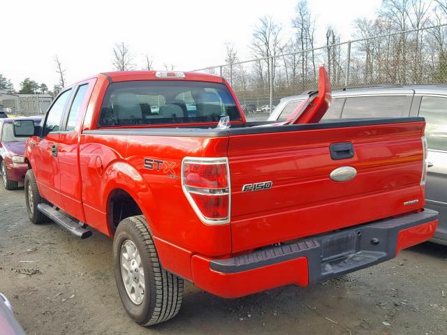 1FTEX1EM6BFB30190 - 2011 FORD F150 SUPER RED photo 3