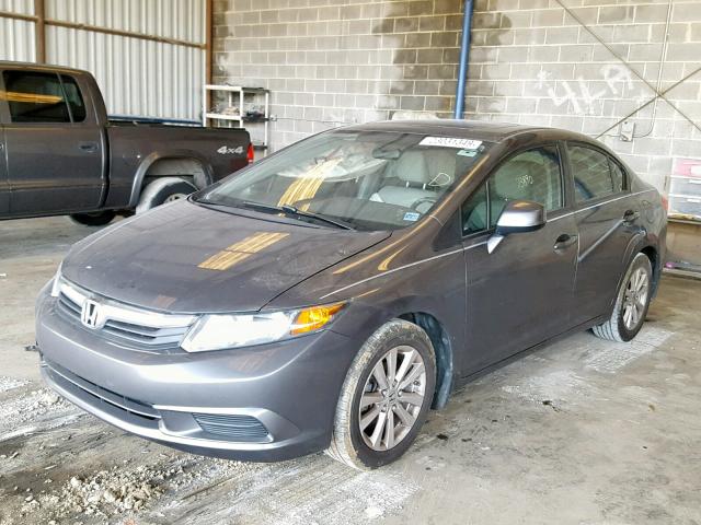 19XFB2F82CE102618 - 2012 HONDA CIVIC EX GRAY photo 2