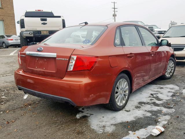 JF1GE60609H516418 - 2009 SUBARU IMPREZA 2. ORANGE photo 4