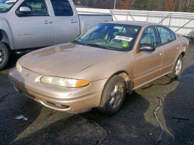 1G3NL52E93C334601 - 2003 OLDSMOBILE ALERO GL GOLD photo 2