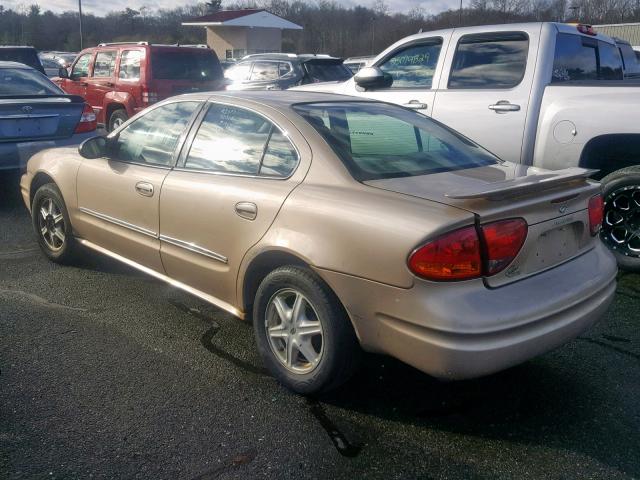 1G3NL52E93C334601 - 2003 OLDSMOBILE ALERO GL GOLD photo 3