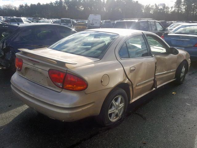 1G3NL52E93C334601 - 2003 OLDSMOBILE ALERO GL GOLD photo 4