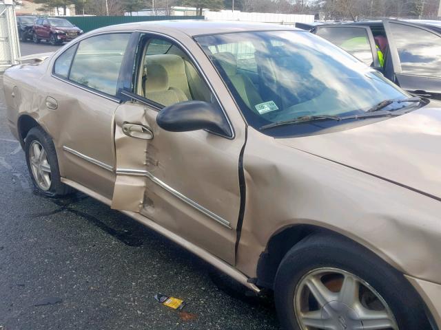 1G3NL52E93C334601 - 2003 OLDSMOBILE ALERO GL GOLD photo 9