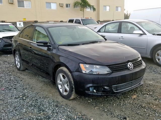 3VWLL7AJ9CM323451 - 2012 VOLKSWAGEN JETTA TDI BLACK photo 1