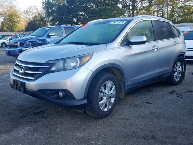 JHLRM3H77CC004728 - 2012 HONDA CR-V EXL GRAY photo 2