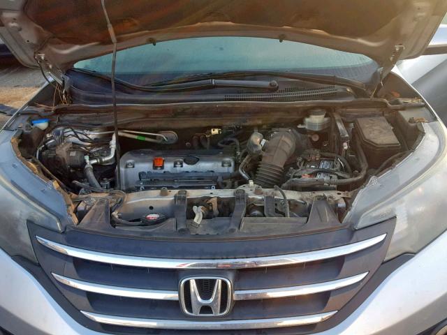 JHLRM3H77CC004728 - 2012 HONDA CR-V EXL GRAY photo 7