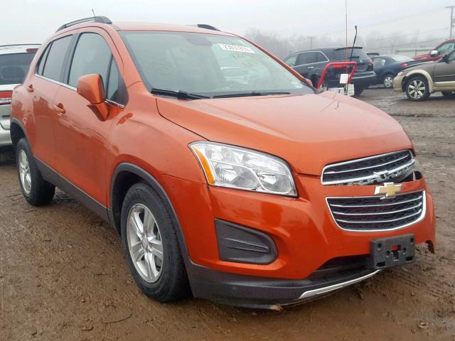 KL7CJPSBXGB664738 - 2016 CHEVROLET TRAX 1LT ORANGE photo 1