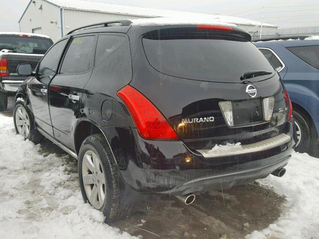 JN8AZ08WX6W531722 - 2006 NISSAN MURANO SL Qara foto 3