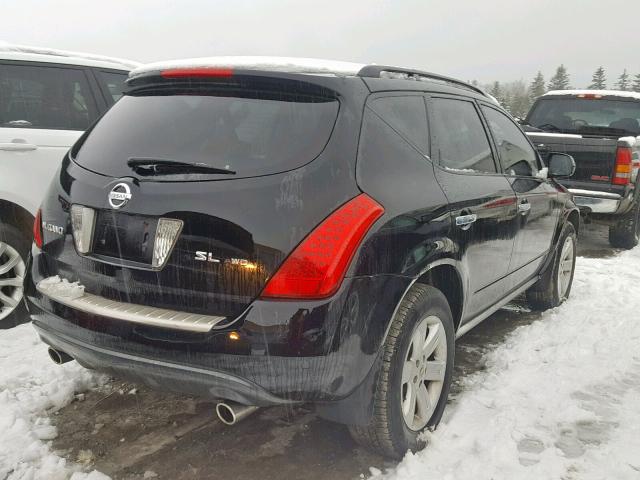 JN8AZ08WX6W531722 - 2006 NISSAN MURANO SL Qara foto 4