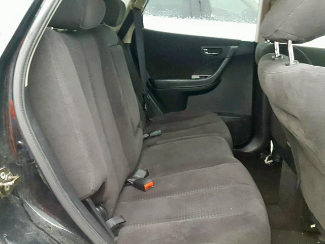 JN8AZ08WX6W531722 - 2006 NISSAN MURANO SL Qara foto 6