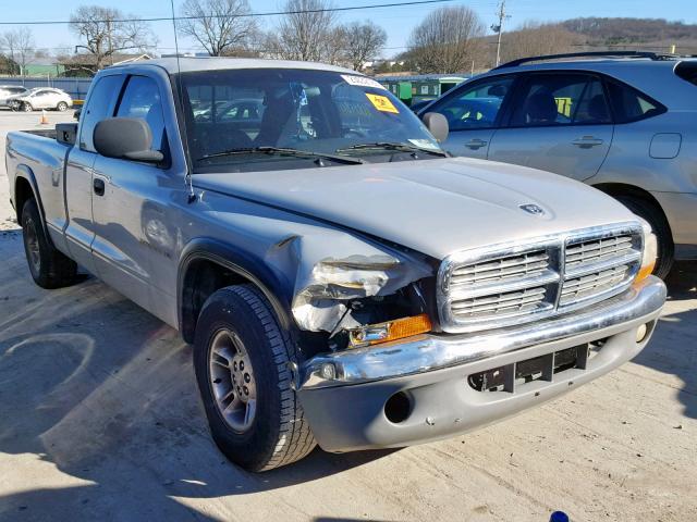 1B7GL22X0YS739929 - 2000 DODGE DAKOTA SILVER photo 1