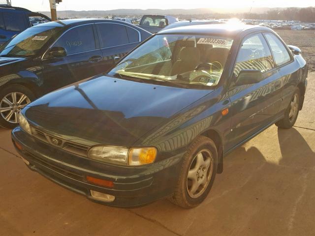 JF1GM4550TH411666 - 1996 SUBARU IMPREZA LX GREEN photo 2