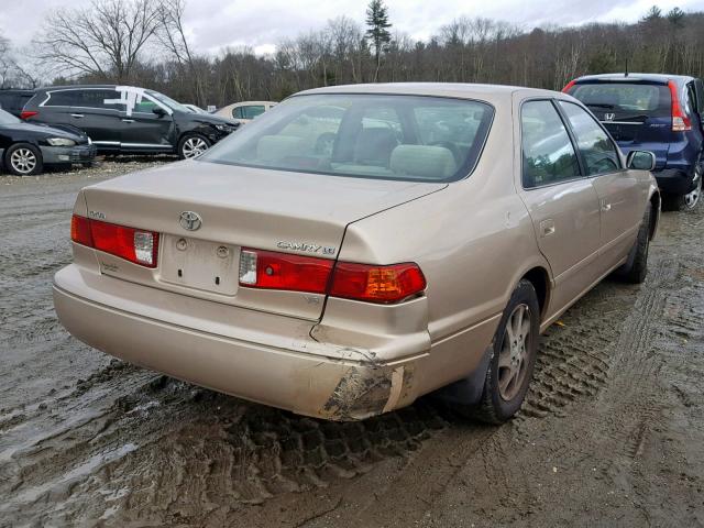 JT2BF28K610298086 - 2001 TOYOTA CAMRY LE TAN photo 4