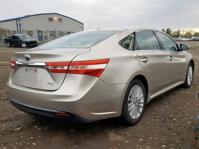 4T1BD1EB8DU012257 - 2013 TOYOTA AVALON HYB BEIGE photo 4