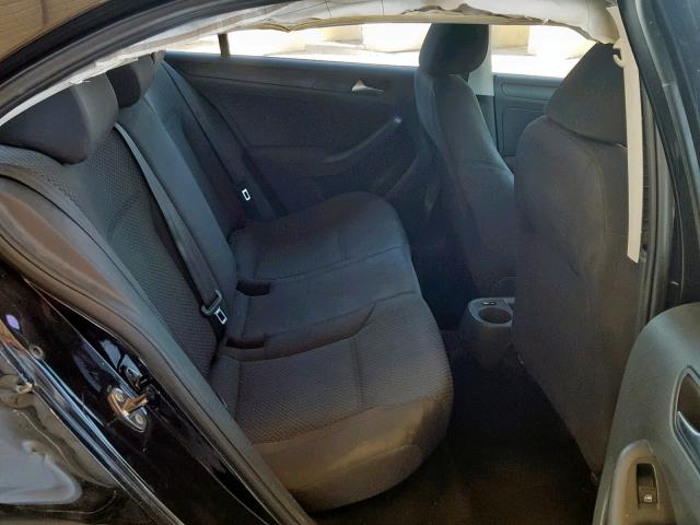 3VW2K7AJ4CM050059 - 2012 VOLKSWAGEN JETTA BASE Սև լուսանկար 6