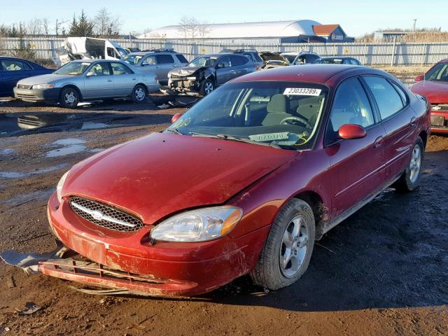 1FAFP55U71G214321 - 2001 FORD TAURUS SES MAROON photo 2