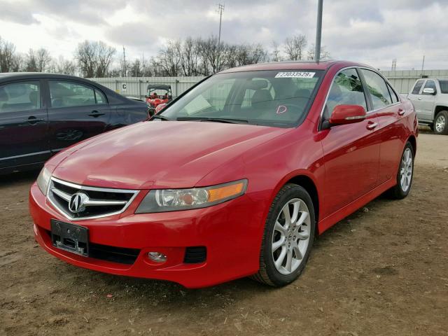 JH4CL969X6C019739 - 2006 ACURA TSX RED photo 2