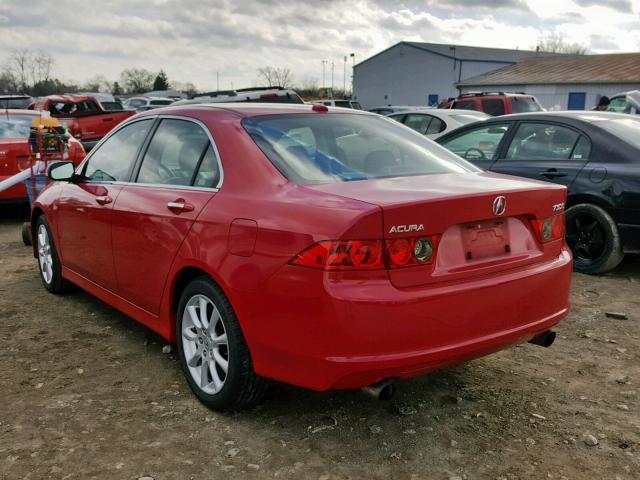 JH4CL969X6C019739 - 2006 ACURA TSX RED photo 3