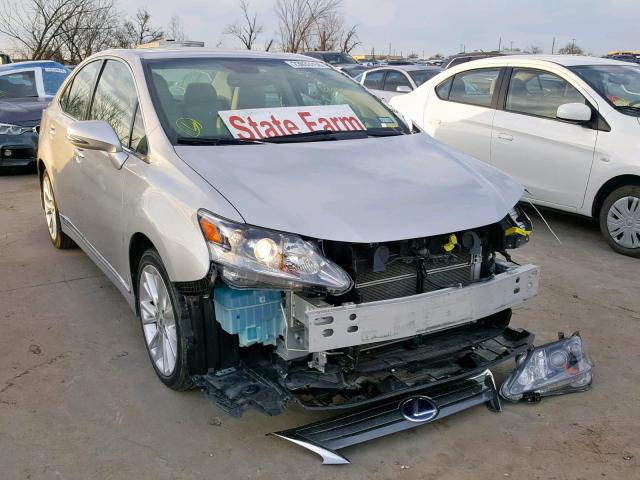 JTHBB1BA5A2008761 - 2010 LEXUS HS 250H SILVER photo 1