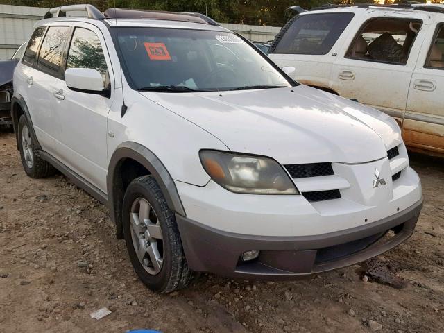 JA4LX41G63U026914 - 2003 MITSUBISHI OUTLANDER WHITE photo 1