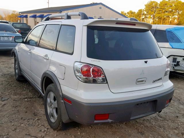 JA4LX41G63U026914 - 2003 MITSUBISHI OUTLANDER WHITE photo 3