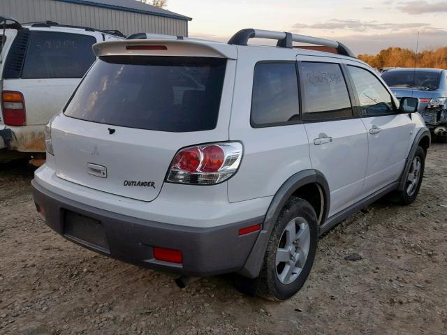 JA4LX41G63U026914 - 2003 MITSUBISHI OUTLANDER WHITE photo 4