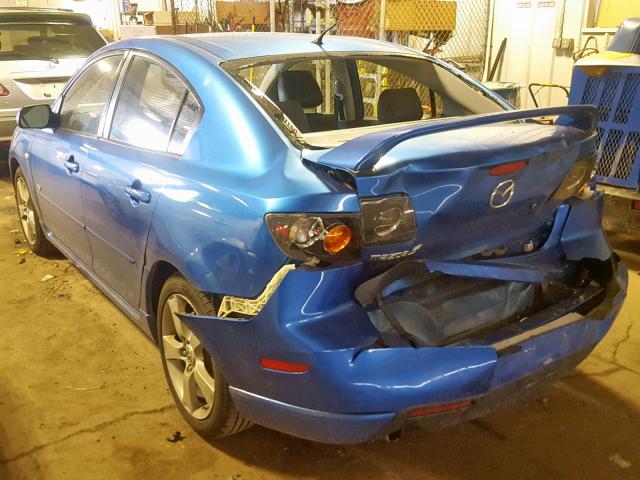 JM1BK323X61533410 - 2006 MAZDA 3 S BLUE photo 3