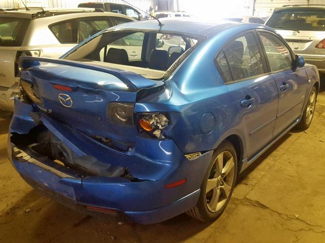 JM1BK323X61533410 - 2006 MAZDA 3 S BLUE photo 4